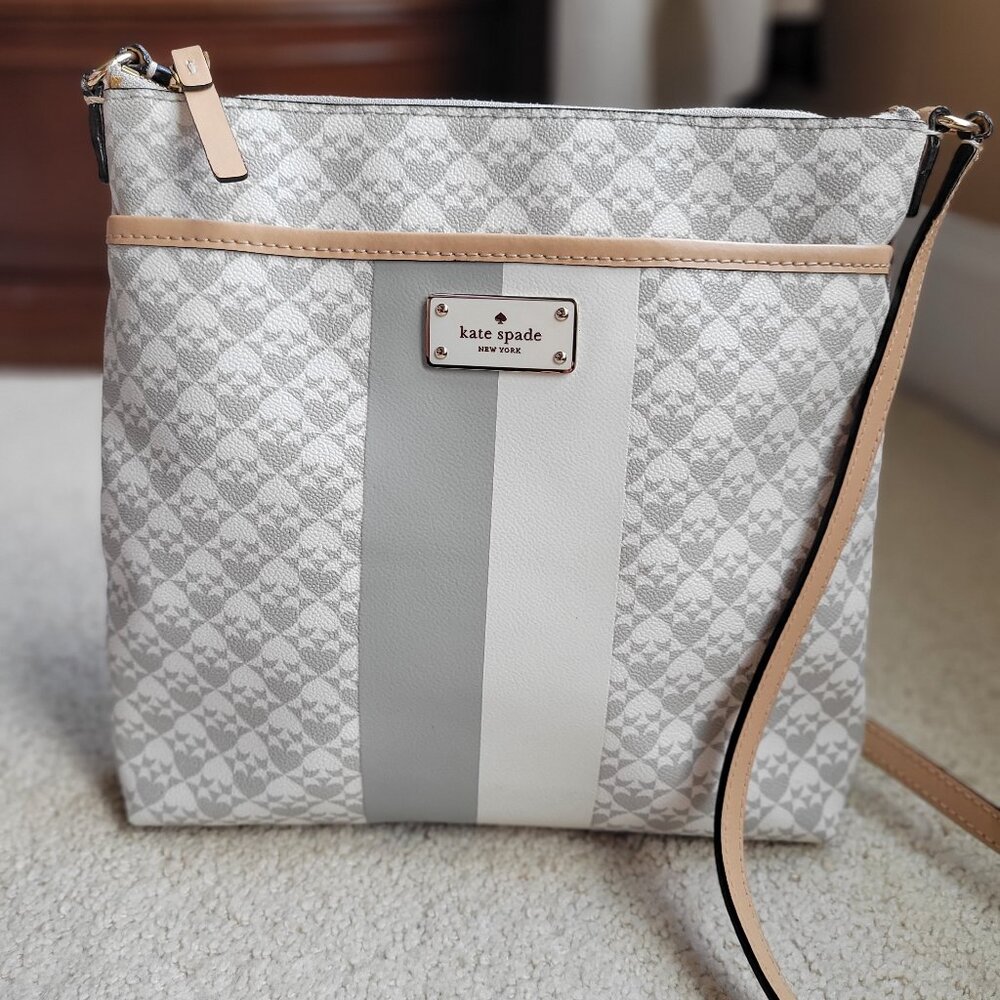 Kate Spade Keisha Penn Place Embossed Leather Crossbody Bag L34-16